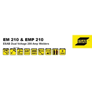 ESAB EM 210 MIG Welder (110-230V 1PH) – 0700501200