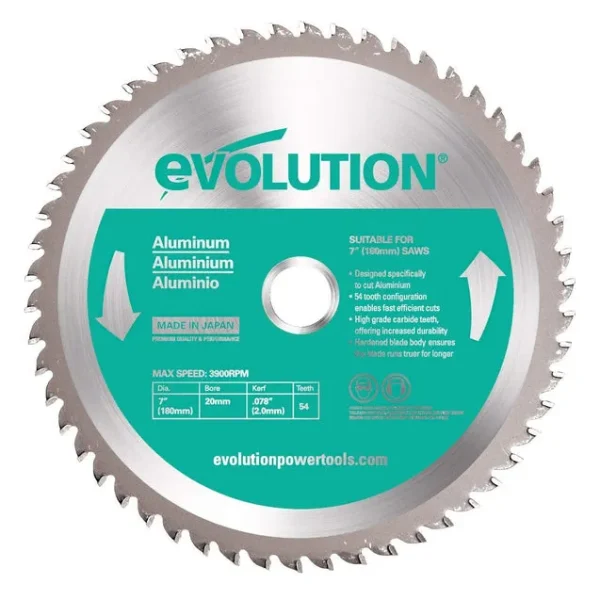 Evolution Power Tools 7″ Aluminum Cutting Blade (180BLADEAL)