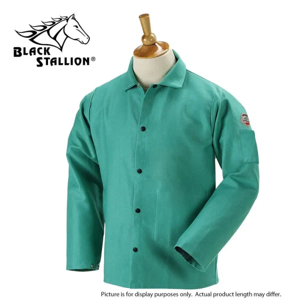 Revco F2-30C 30″ Green TruGuard™ 200 12 oz. FR Cotton Welding Jacket (1 Jacket)