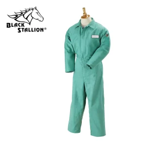 Revco F9-32CA/PT 9 oz. Green FR Cotton Coverall – 32″ Inseam (1 Coverall)
