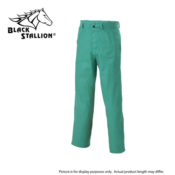 Revco F9-34P 9oz. Green Flame-Resistant Cotton Work Pant – 34″ Inseam (1 Pack)
