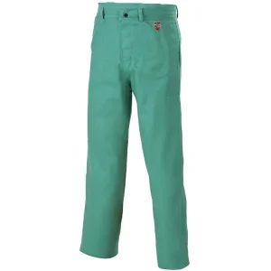 Black Stallion Welding Pants – FR Green Cotton F9-34P