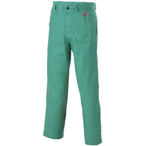 Black Stallion Welding Pants – FR Green Cotton F9-34P