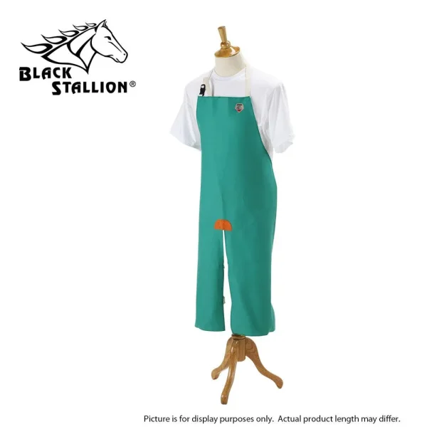 Revco F9-48SL 48″, 9 oz. Green FR Cotton Split Leg Bib Apron (1 Apron)
