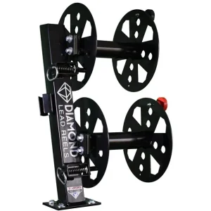Diamond Welding Lead Reel – 12 Inch Fixed Base Double FBD12BLK