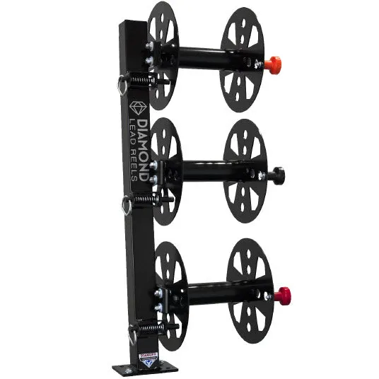 Diamond Welding Lead Reel – 12 Inch Fixed Base Triple FBT12BLK