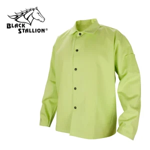Revco FL9-30C 30″, 9 oz. Safety Lime TruGuard™ 200 FR Cotton Welding Jacket (1 Jacket)