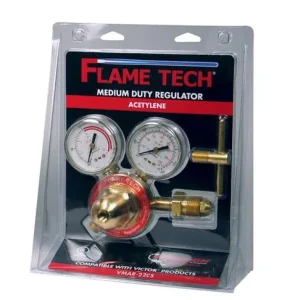 Flame Tech Medium Duty Acetylene Regulator Clamshelled – VMAR-22CS