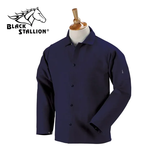 Revco FN9-30C 30″, 9 oz. Navy TruGuard™ 200 FR Cotton Welding Jacket (1 Jacket)