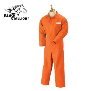 Revco FO9-32CA/PT 9 oz. Orange FR Cotton Coveralls w/ Snap Closure – 32″ Inseam (1 Coverall)