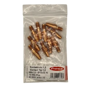 Fronius Aluminum MTG 320i Contact Tip .045″, 10/pk – 42,0001,4751,10