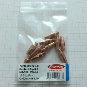 Fronius M6 Tappered Water-Cooled .035″ (0.9mm) Contact Tip (42,0001,4462,10)
