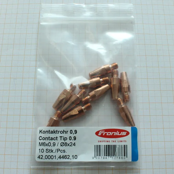 Fronius M6 Tappered Water-Cooled .035″ (0.9mm) Contact Tip (42,0001,4462,10)