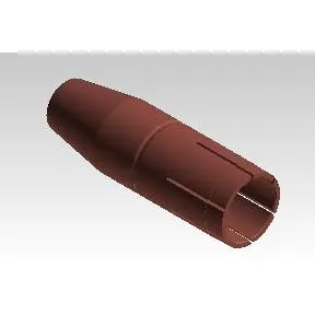 Fronius Gas Nozzle ø13/ø25×77.5 Extra Conical Thread-Type – Each (42,0001,5576)