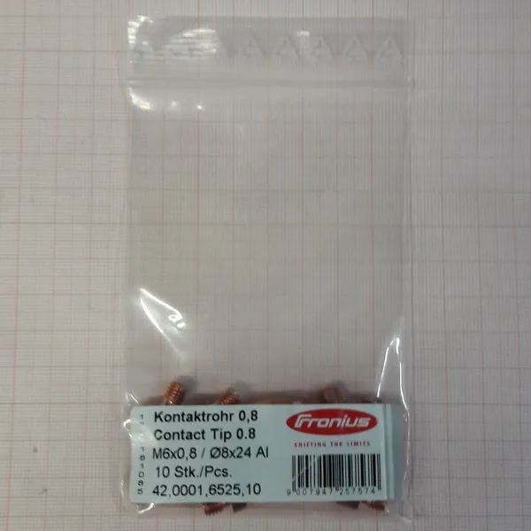 Fronius Contact Tips 0.8/M6/8X24MM (42,0001,6525,10)