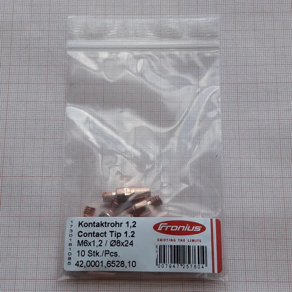 Fronius Contact Tip 1.2/M6/8X24mm (42,0001,6528) (Package of 10)