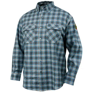 Black Stallion Gray Plaid FR Cotton Work Shirt FS9-PGY