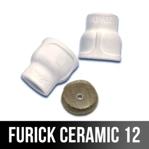 Furick #12 Ceramic TIG Cup Kit (for #9/20 and #17/18/26 style torches) 2/PK
