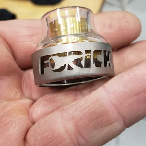 Furick Cup Thread-On BBW Glass Cup w/ Titanium Cover – BBWSGWC