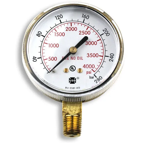 Smith Replacement Gauge – 2.5 inch, 0-4000 PSIG GA043-07