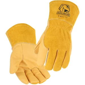 Black Stallion Pigskin Leather Palm MIG Welding Gloves GM1715-TT