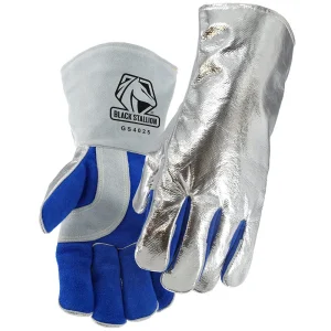 Black Stallion Aluminized Back Split Cowhide Welding Gloves GS4025-AB