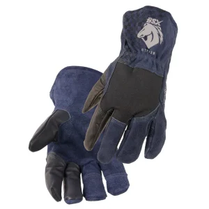 Black Stallion GT7120-NB-LRG BSX TIG GLOVE, GOATSKIN THUMB, INDEX & FRONT OF MIDDLE FINGER, PRECURVE RING & PINKY FINGERS, LARGE