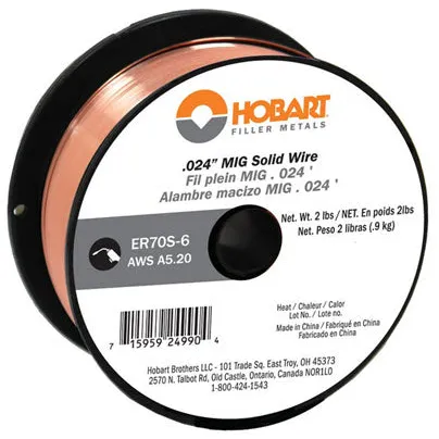 Hobart ER70S-6 MIG Welding Wire – 2# Spool