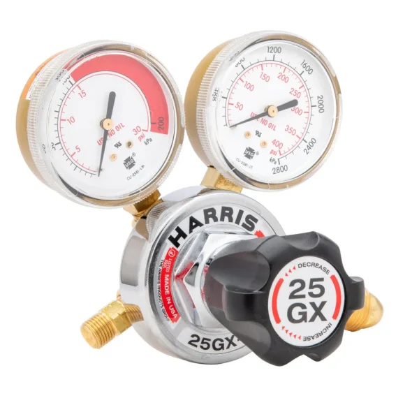 Harris 25GX Med/Heavy Duty Acetylene Regulator – 3000380