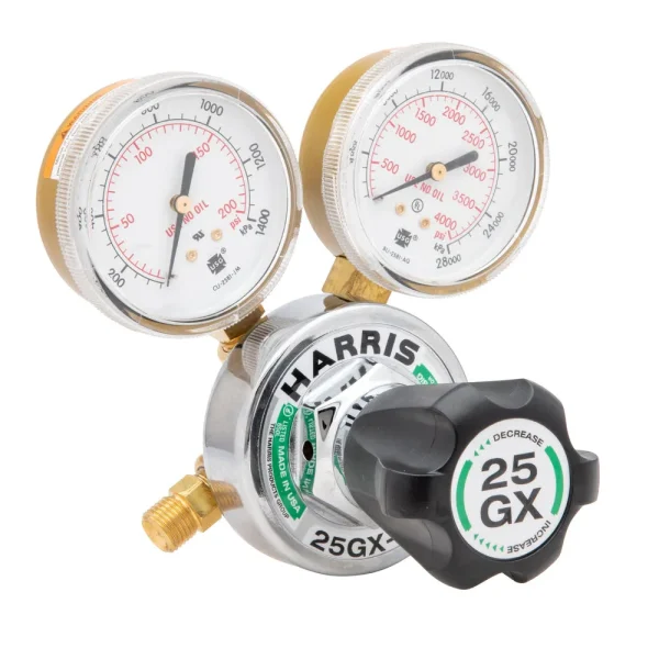 HARRIS 25GX Med/Heavy Duty Oxygen Regulator – 3000510