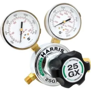 Harris 25GX-145-580 Argon, Nitrogen or Helium Gas Regulator