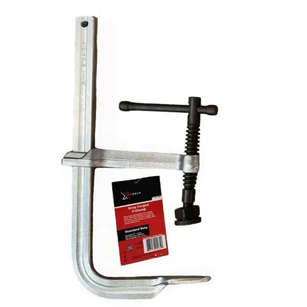 HERO TOOLS HT4812 12″ F-CLAMP STEEL W/3PC SWIVEL PADS, 4800 PSI, HEAVY DUTY