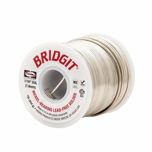 Harris Products Solder Stay-Safe Bridgit 1/16 1# |BRGT31