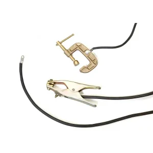 Hypertherm 25 ft 45A 8AWG Work Leads w/ Quick Disconnect & Hand Clamp #223595