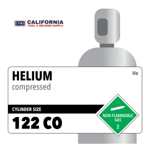 Helium, 122 CO, 3.0, Balloon, 99.9, 110, High Pressure Steel (HPS), CGA 580