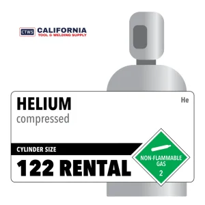 Helium, 122 RENTAL, 3.0, Balloon, 99.9, 110, High Pressure Steel (HPS), CGA 580
