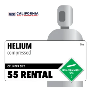 Helium, 55 RENTAL, 3.0, Balloon, 99.9, 51, High Pressure Steel (HPS), CGA 580