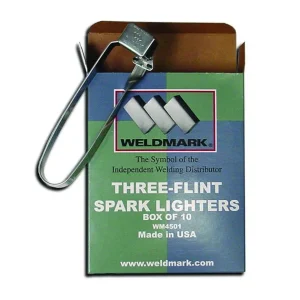 Weldmark WM4501 Three-Flint Spark Lighters (1 box)