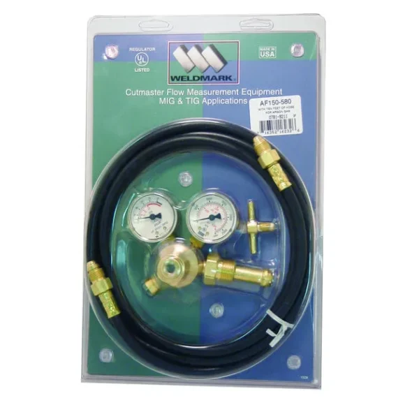 Weldmark AF150-580 Flow Gauge Regulator with 10FT Hose