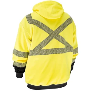 Black Stallion Hi-Vis Class 3 AR/FR Cotton Hooded Sweatshirt JF2045-HY
