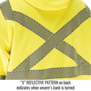 Black Stallion Hi-Vis Class 3 AR/FR Cotton Hooded Sweatshirt JF2045-HY