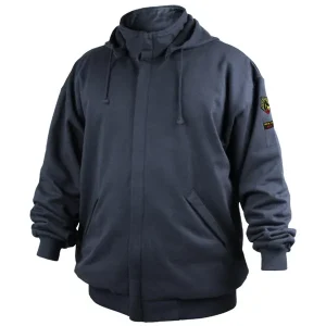 Black Stallion AR/FR Cotton Hooded Sweatshirt JF3530-NV