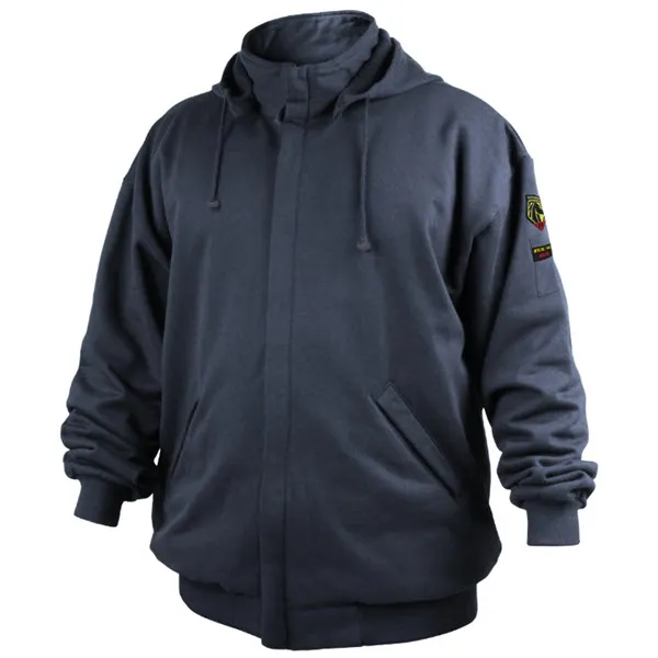 Black Stallion AR/FR Cotton Hooded Sweatshirt JF3530-NV