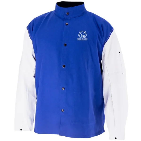 Black Stallion Grain Goatskin & FR Cotton Hybrid Welding Jacket JH3010-RB