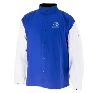 JH3010-RB Grain Goatskin & FR Cotton Hybrid Welding Jacket REVCO Black Stallion