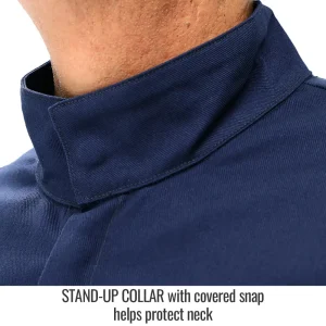 Black Stallion Arc-Rated Aramid & FR Cotton Hybrid Welding Jacket – JH3025-NY