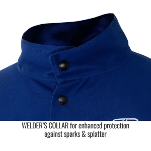 Black Stallion CORE FR Cotton/Cowhide Leather Hybrid Welding Jacket JH3040-RB