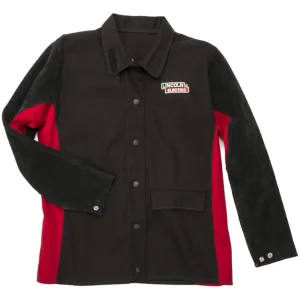 Lincoln Shadow Split Leather-Sleeved Welding Jacket K2986