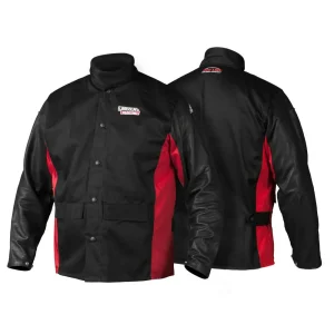 Lincoln Electric K2987-L Shadow Grain Leather Sleeved Welding Jacket – Large