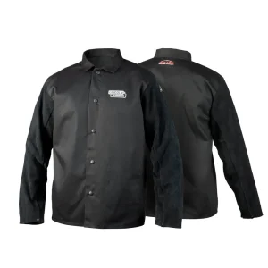 Lincoln Electric K3106-3XL Traditional Split Leather-Sleeved Welding Jacket – 3XL
